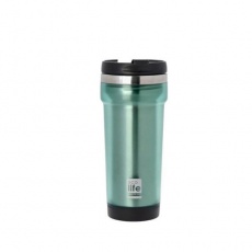 Coffee Thermos Economy Ανοξείδωτη Κούπα Θερμός Green "Ecolife" 420ml