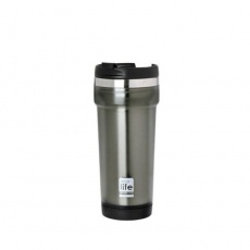 Coffee Thermos Style Ανοξείδωτη Κούπα Θερμός Grey "Ecolife" 420ml