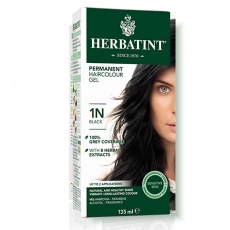 Βιολογική Vegan Φυτική Βαφή Μαλλιών 1N Μαύρο "Herbatint" 150ml