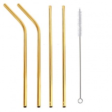 livingbio_stainless_straws_gold_4pieces
